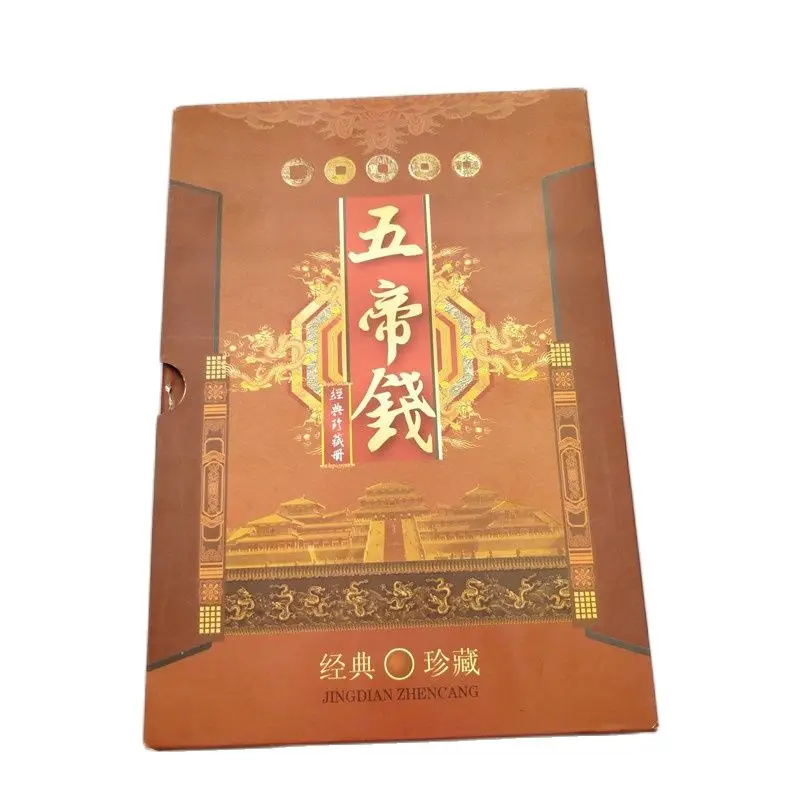 

Chinese Old Collection Five Emperor Copper Coins Book Of 10 Pieces