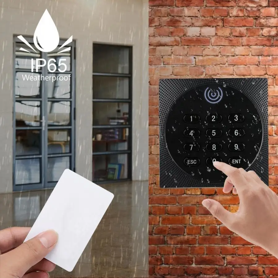 125 кГц WG26 RFID водонепроницаемый ID Пароль Клавиатура система контроля доступа