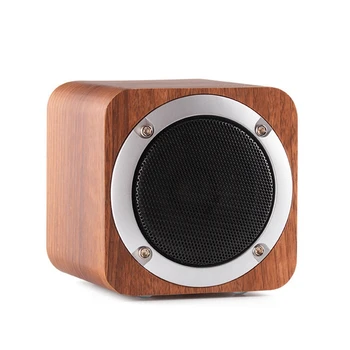 

Wooden Bluetooth Speaker Creative Manual Subwoofer Mini Card Solid Wood Portable Phone Speaker
