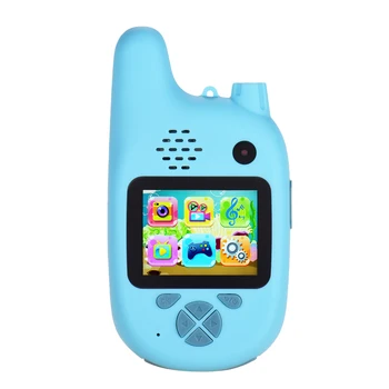 

Children Camera Walkie Talkie 8MP Dual Lenses 2.0inch IPS Screen Extended Memory Built-in Battery Automatic Focusing