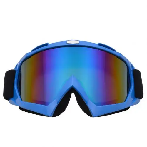 Blue Multicolor Уличные мотоциклетные внедорожные катания на лыжах прочные очки анти-воздействия анти-УФ ветрозащитные удобные защитные очки - Цвет: Blue Multicolor