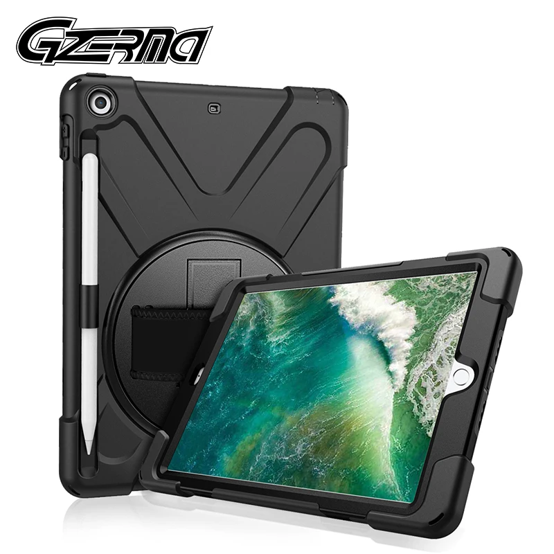 Противоударный чехол для iPad 9 7 2018 2017 с держателем карандашей силиконовый 6 го 5