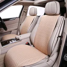 Flax car seat cushion Fit for most cars Four seasons Brown Automotive interior Front seat 1 set linen Universal car seat covers