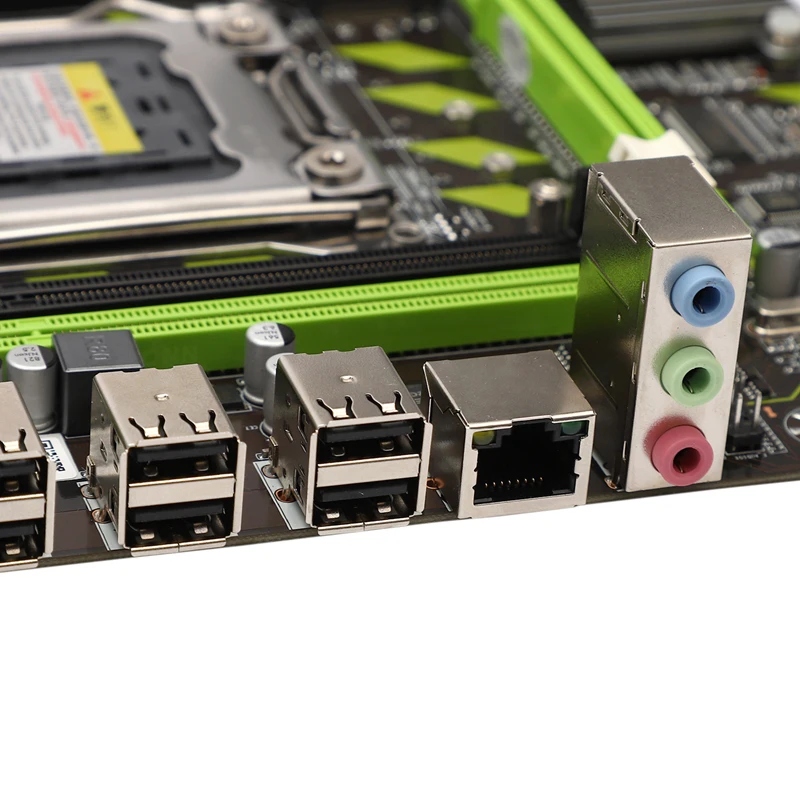 Материнская плата X79 Lga 2011 4xDdr3 двухканальная память 64 ГБ Sata 3 0 Pci E 8Usb для