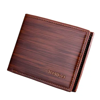 

New Man Purse Men Wallet Horizontal Fold Change Bag Retro Simple Convenient Small Wallet