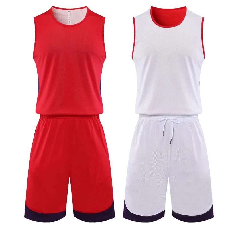 Reversible Basketball Jersey Sets Kids Basketball Uniforms kits Child Boys Girls Sports Clothing Men Double-side Sportswear kids sports suit men sports suit