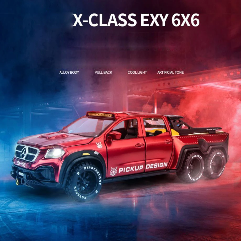 Лидер продаж колесо в масштабе 1:28 для benz Φ EXY 6X6 металлическая модель со звуком