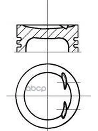 87-136607-00_поршень! D80.6 0.50 Ford Mondeo 1.8 96 Nural 8713660700 NURAL арт. 8713660700
