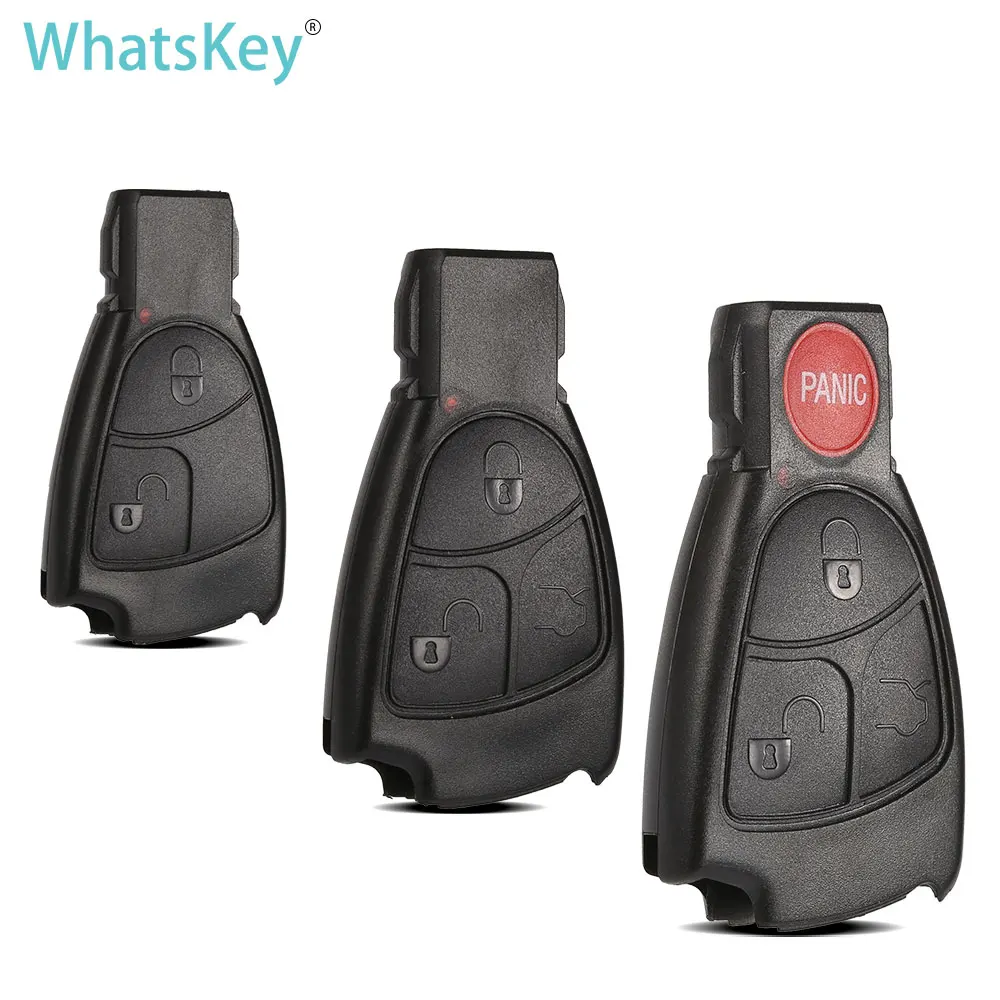 WhatsKey 2/3/4 Button For Mercedes Smart Key Remote Key Shell Fob Case For Benz B C E S GML CLS CLA CLK W203 W204 W210 W211 W212 smart car key case cover for mercedes benz a b c e s class w204 w205 w212 w213 w176 glc cla amg w177 magnetic racing car styling