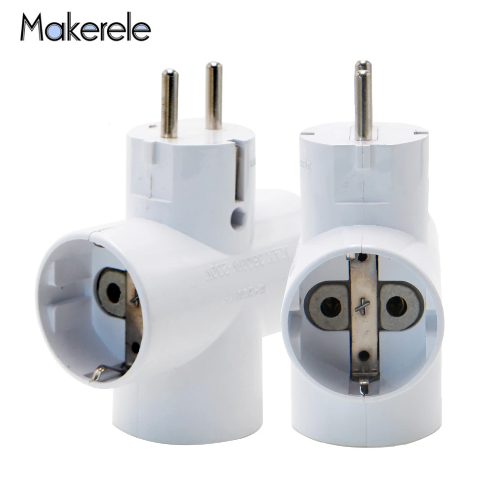 16A AC 110v-250v Conversion Socket ABS EU Standard Standing Style Power Adapter Socket Converter Extended Socket Wireless