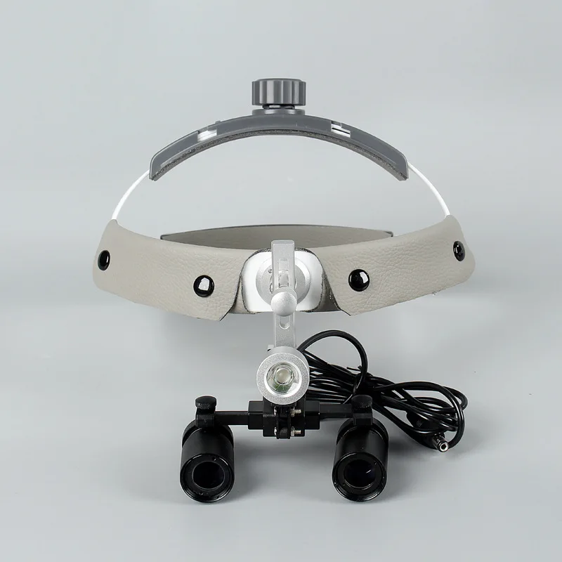 

4X Medical Surgical Binocular Magnifying Glass with High-intensity Concentrating LED Lamp Head Wear Portable Magnifying Glass