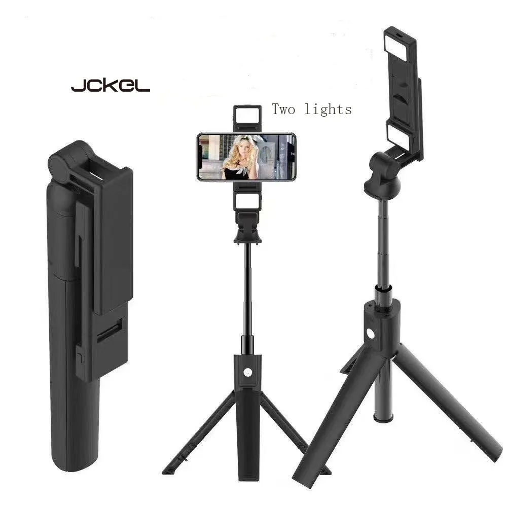 

JCKEL New Bluetooth Selfie Stick,Tripod, Multi-function Dual-lamp Fill Light Live Broadcast Bracket, Integrated Telescopic Pole