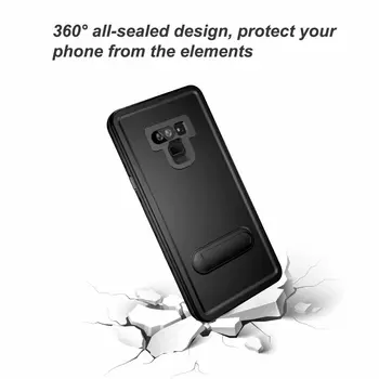 

Wholesales 20pcs/lot 360 Sealed IP68 Shellbox Waterproof Case for Note8 Note9 2m Underwater Diving Full Body Protective