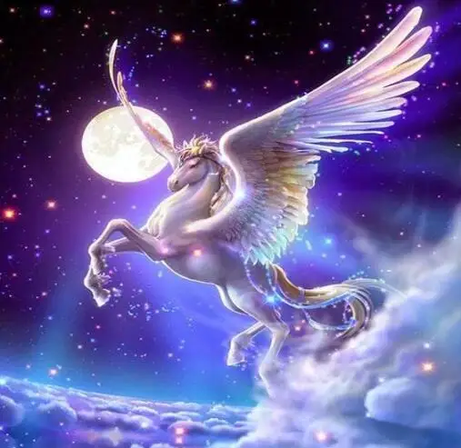 

GATYZTORY Full Square Diamond DIY Diamond Painting Pegasus Diamond Embroidery Gift Home Decoration Accessories