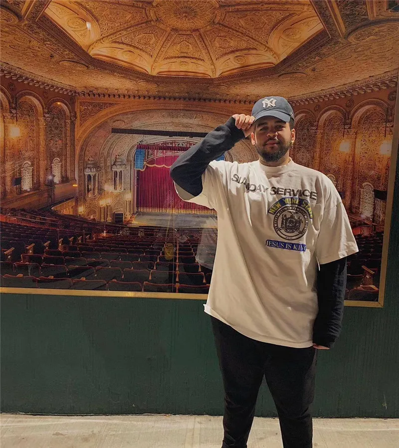 19FW Kanye West Jesus Is King Sunday сервис футболка для мужчин и женщин 1:1 Высокое качество 3D