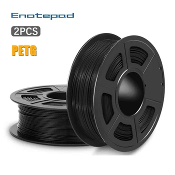 

Enotepad PETG 3D Printer Filament 1.75mm Dooling Gift Material Hot Sale Black Color PETG 3D Filament Consumables 1KG/2.2LBS