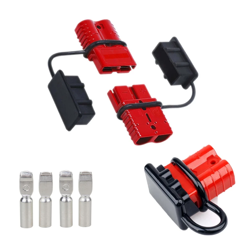 2 de batería de remolque de par de enchufe de carga, Kit de conector rápido de conexión, cabrestante desconexión, conectores Cables de energía eléctrica|Conectores| - AliExpress