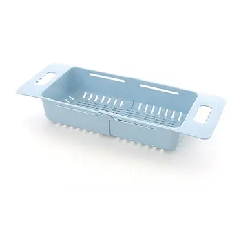 

Retractable sink drain rack plastic tableware shelf home kitchen dish rack vegetable storage rack