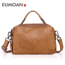 EUMOAN новые кожаные сумки с несколькими отделениями из воловьей кожи женские сумки из натуральной кожи на плечо округлая сумка