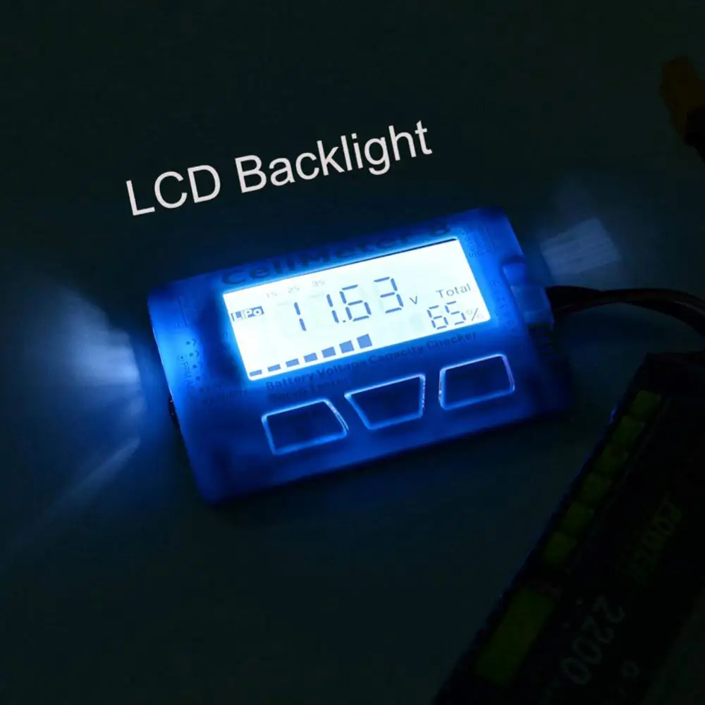 Radio Control & Control Line LCD Backlight Display Digital Battery