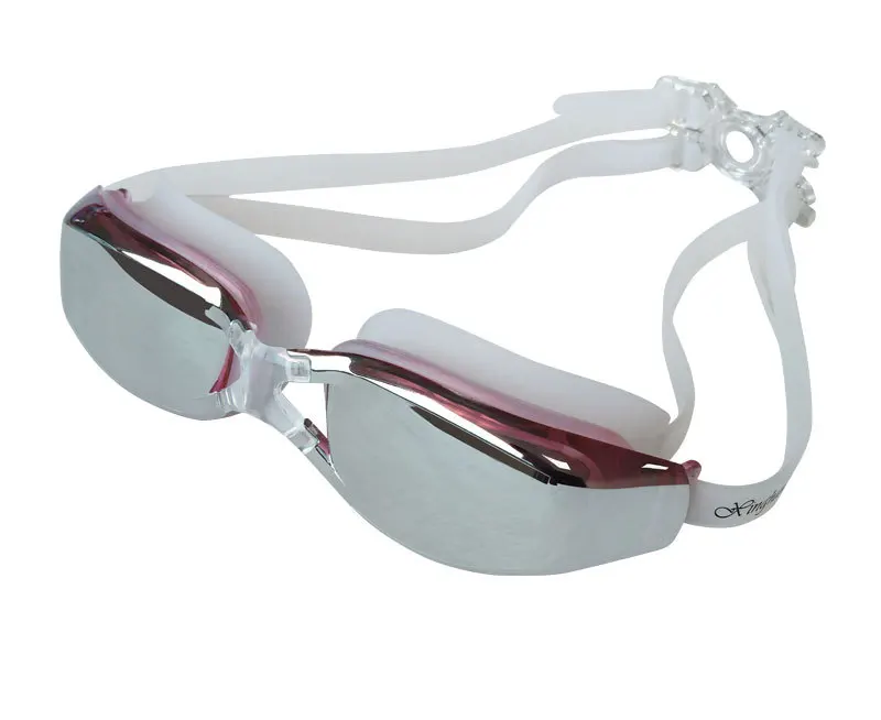 Goggles стиль плавательные очки Кремнеземные гелевые очки Анти-туман Водонепроницаемый для мужчин и женщин большая коробка гальванические стекла Custo