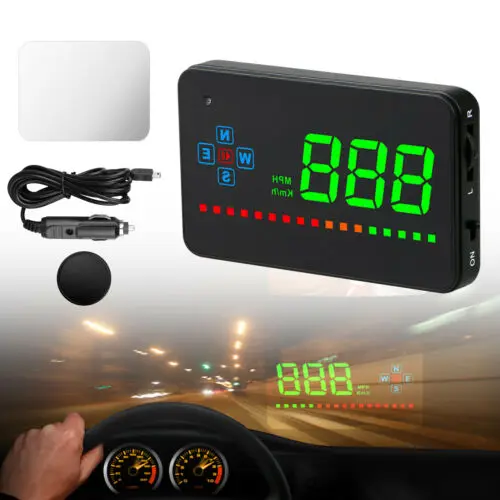 

Car Digital GPS Speedometers Head Up Speed Display MPH/KM Overspeed Fatigue Drving Alarm Warning