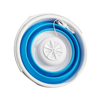 

1Pcs Wash Machine Automatic Ultrasound Portable Practical Foldable Turbine Washer for Home Dormitory A30