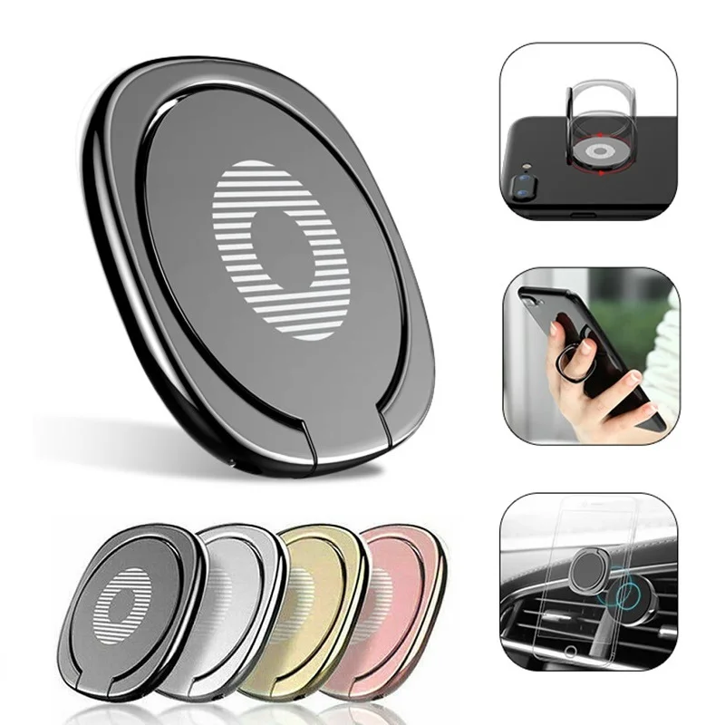 Support de prise de téléphone portable universel en métal de luxe, anneau  de doigt de rotation résistant à 360, accessoires de voiture magnétiques -  AliExpress