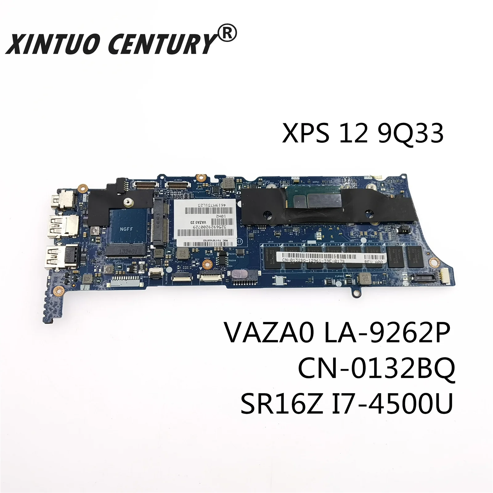 DELL XPS 12 için 9Q33 ноутбук anakart CN-0132BQ 0132BQ 132BQ LA-9262P кафельная плитка SR16Z i7-4500U Процессор 8