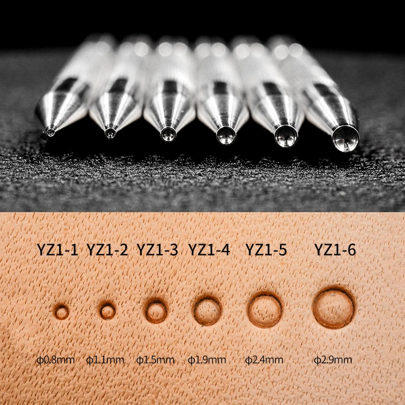 Lather Work Carving Tool Seed Plain DIY Handmade Stamping-Print Embossing Stamps 304 Stainless Steel
