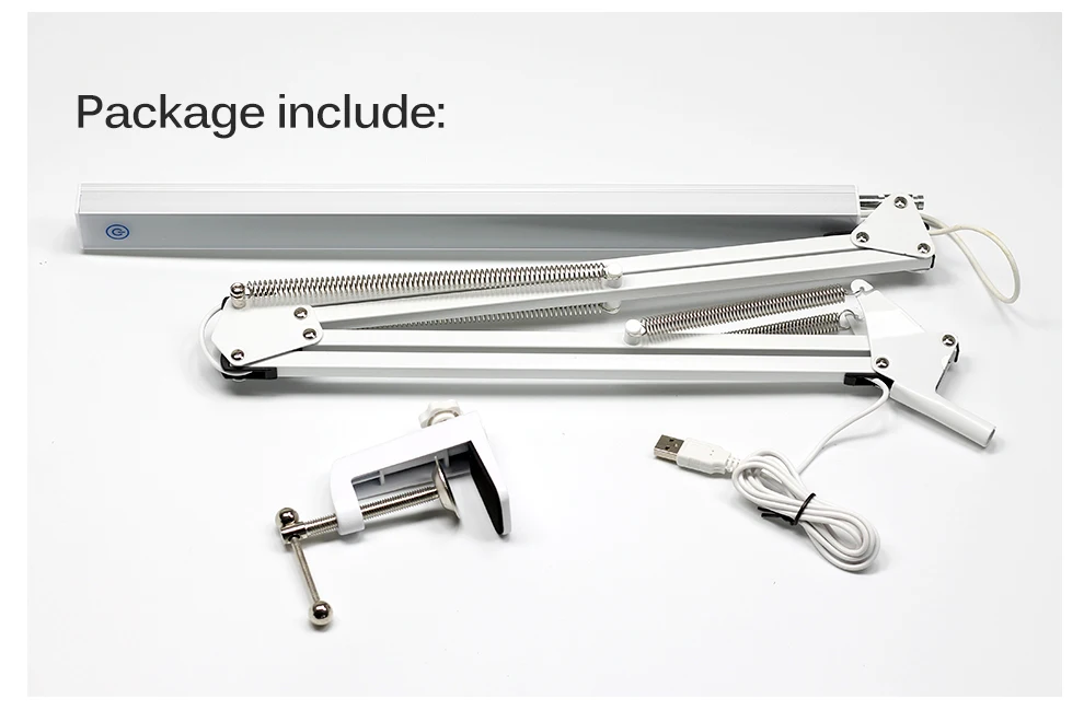 olhos luz usb lâmpada de mesa braço