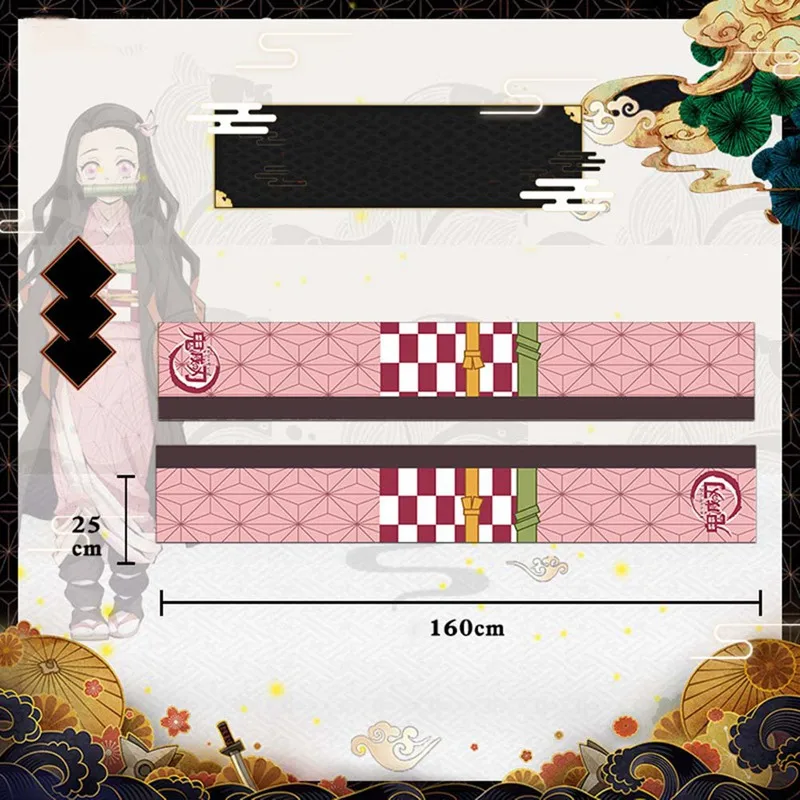 Зимний теплый демон убийца: Kimetsu No Yaiba Kamado Tanjirou Nezuko шарф для мужчин и женщин унисекс теплая шаль шарф мягкая обёрточная бумага
