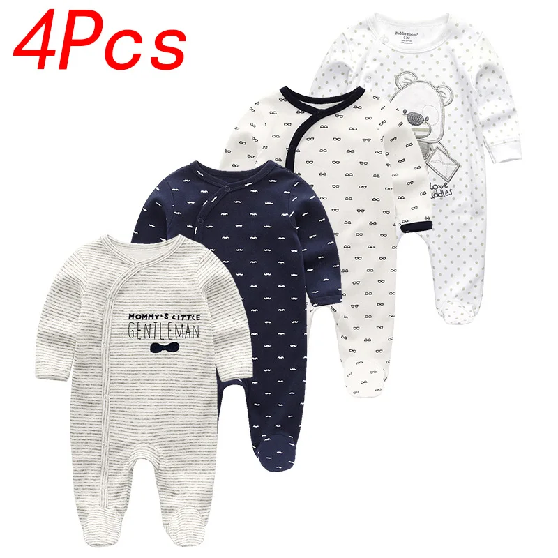 baby boy 1 Детские комбинезоны, комбинезон с длинными рукавами, Одежда для новорожденных, зимняя Весенняя Осенняя Пижама, одежда для маленьких мальчиков и девочек - Цвет: baby boy 1
