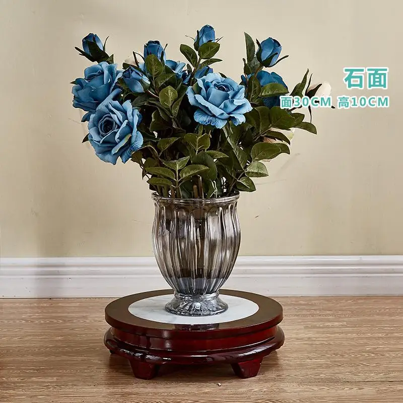 Твердая древесина цветок стенд китайский деревянный бытовой гостиной хранения бонсай горшки рамки один цветок полка в помещении - Цвет: VIP 2