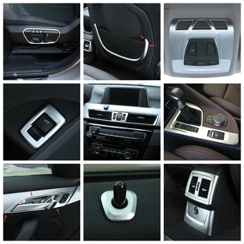 

Matte Interior Refit Kit Fit For BMW X2 F39 2018 - 2020 Air AC / Lift Button Panel / Gear Box / Glove Storage Handle Cover Trim