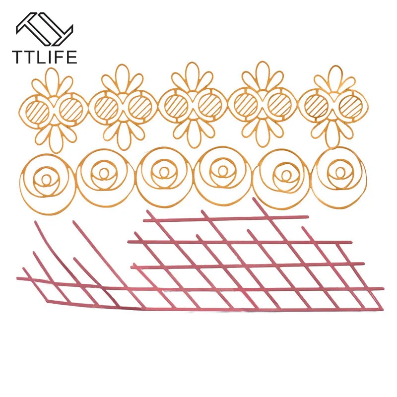 TTLIFE Dies Cutting Lace Bee Frame Border Metal Cutting for DIY Scrapbooking Card Album Embossing Die Cut New Template