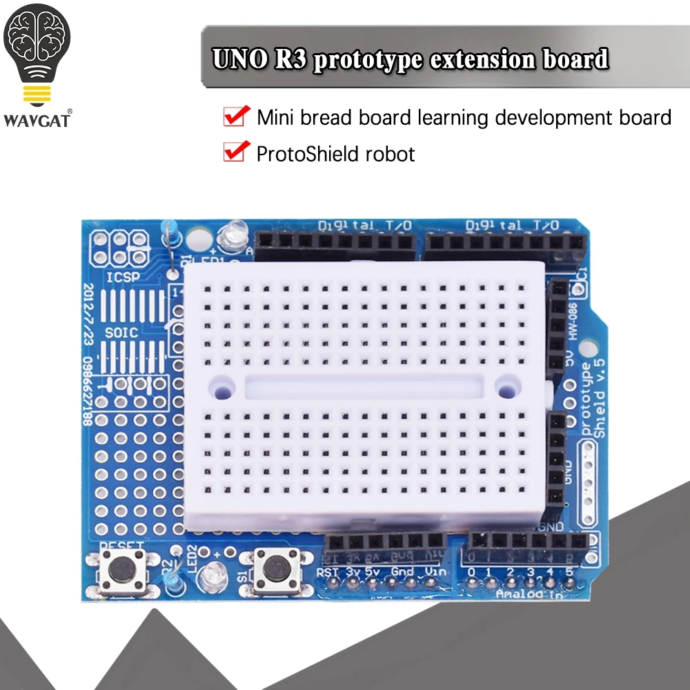 UNO-Proto-Shield-prototype-expansion-board-con-SYB-170-mini-bread-board ...