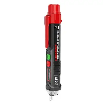 

HABOTEST HT100 Multi-function Non-contact Digital Display AC 12V-1000V 48V-1000V Voltage Test Pen Detector with LED Sound Alarm