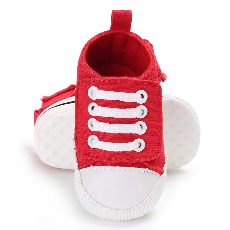 New Toddler Shoes Newborn Infant Baby Boys Girls Anti-slip Soft Shoes Sneaker Fashion Patch Cotton Shoe For baby - Цвет: R