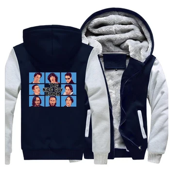 

Thick Keanu Reeves Hoodies Sweatshirt The Nice Guy Bunch Fleece Coat Cool Sportswear Men Fashion Jackets Winter Warm Streetwear