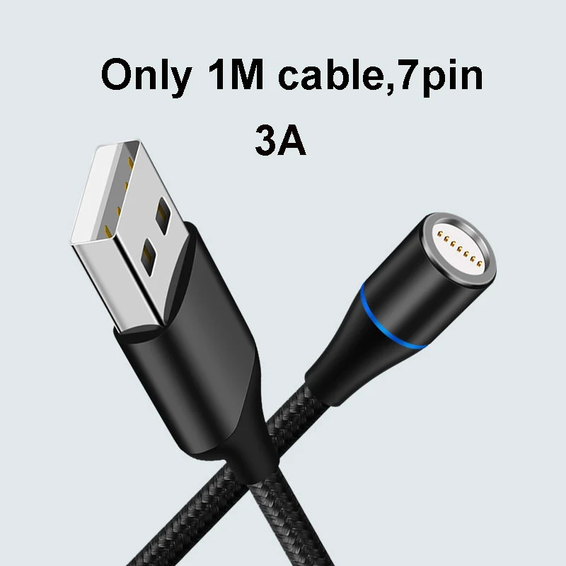 Enhanced Magnetic USB Cable for Fast Charging - 3A High-Speed Charging Wire