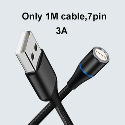 Enhanced Magnetic USB Cable for Fast Charging - 3A High - Speed Charging Wire (Cable(no tips))