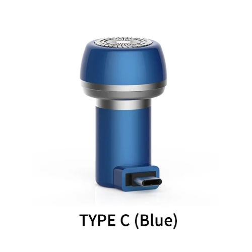 Type C (Blue) T111 портативная Магнитная всасывающая телефонная бритва с питанием от USB электробритва для удаления волос мини USB гаджеты телефонные гаджеты - Цвет: Type C (Blue)