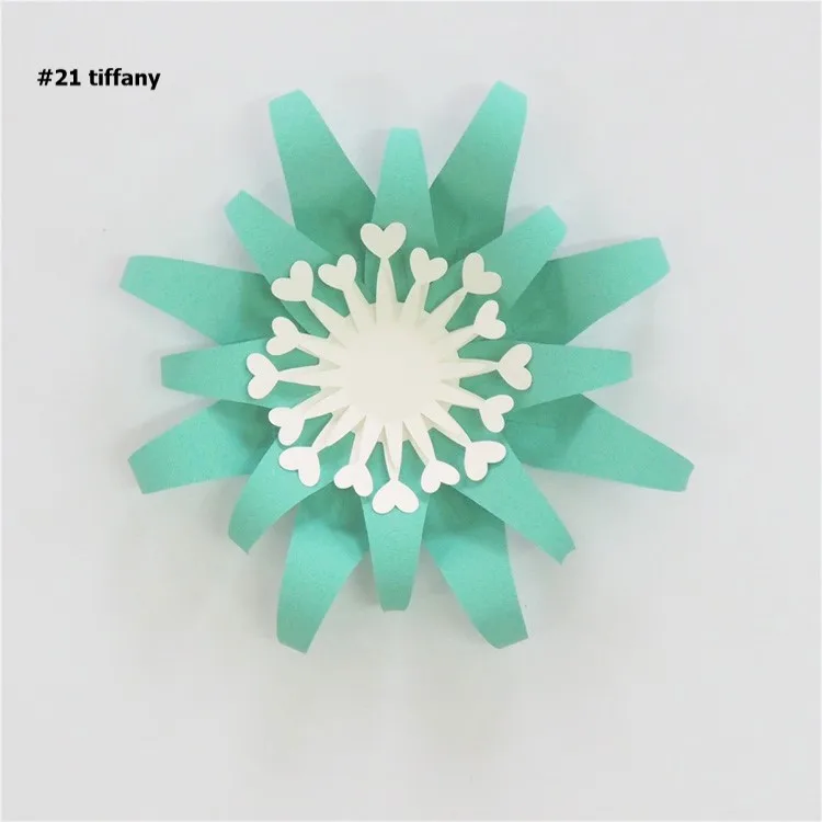 Tiffany 15 см легко DIY бумажные цветы для свадебного фона украшения бумажные поделки для детской стены деко искусство для детского душа день рождения Цветочный декор - Цвет: Tiffany