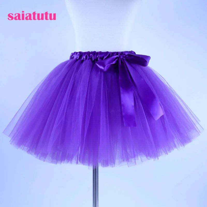 fluffy tulle kids children girl tutu rainbow skirt toddler baby mini costume ball gown party ballet dance wedding pettiskirt