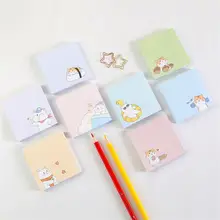 

80 Sheets/Set Kawaii Cartoon Bear Hamster Sticky Notes Memo Pad Student Girl Heart Scrapbook Decorative Cute N Times Sticky