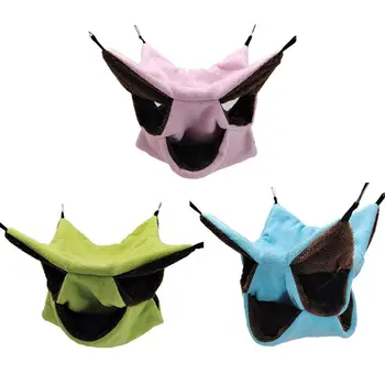 

3Layers Hamster Hammock Rat House Comfortable Nest Warm Pet Habitat Hanging Cage