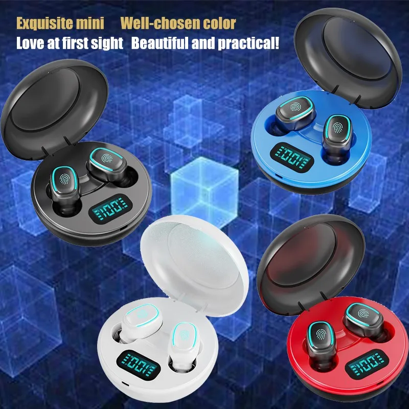 A10 Wireless Mini Sport Stereo Headset Waterproof Bluetooth 5 0 Earbuds Touch Control TWS In Ear HiFi Earphone With Charging Box