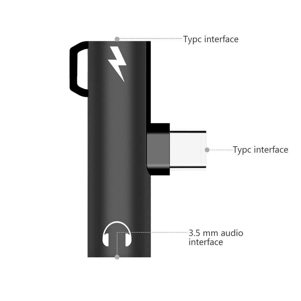 Cherie USB C 3,5 разъем ключ Тип C 3,5 мм адаптер для наушников для samsung Xiaomi huawei Oneplus сплиттер аудио наушники зарядка