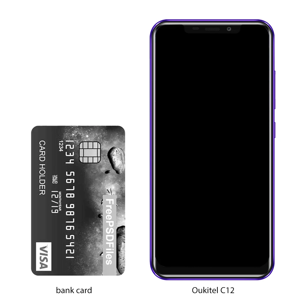 Oukitel C12, 2 ГБ, 16 ГБ, смартфон с функцией распознавания лица, Android 8,1, MTK6580, четыре ядра, 6,18 дюймов, 19:9, 8 Мп, 5 МП, 3300 мАч, OTA, отпечаток пальца, сотовый телефон